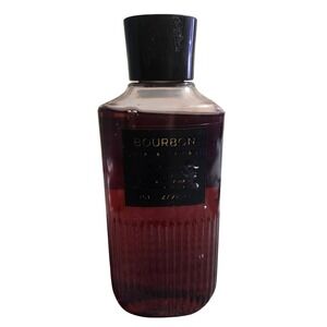 Bath & Body Works Bourbon 3-in-1 Hair Face Body Wash 10oz White Pepper Amber Oak